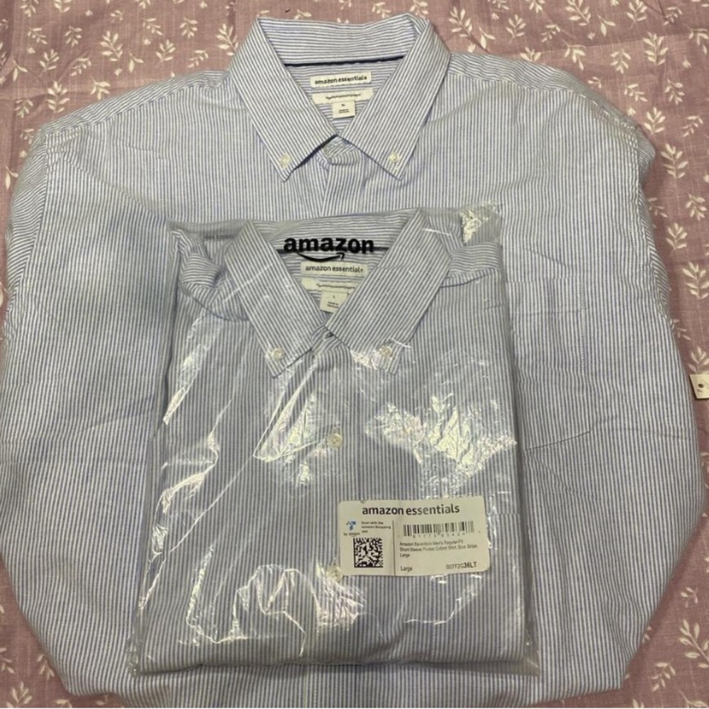 Mens slim fit long sleeve Poplin shirt